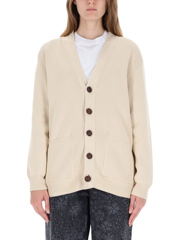 golden goose cardigan with logo