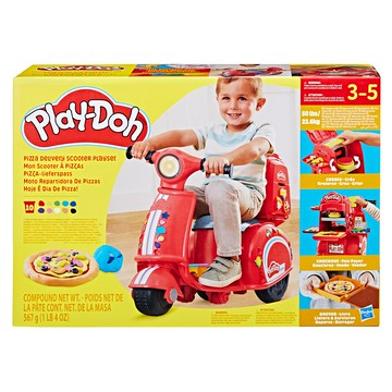 Hasbro 孩之寶 Play-Doh 培樂多 薄餅外賣踏板車玩具套裝  62.2 x 20.3 x 43.2cm  1盒  567g  薄餅外賣踏板車