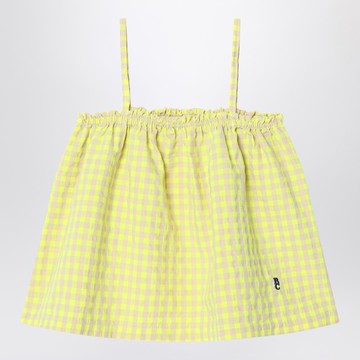 Yellow Top in Vichy Fabric
