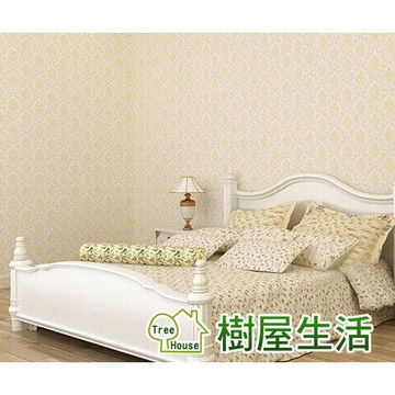 【樹屋生活】防水自黏壁紙 〔大馬士革系列 WTP413〕每捲1000公分 壁貼仿磚紋PVC牆貼文化石木紋窗貼印花壓紋磚牆