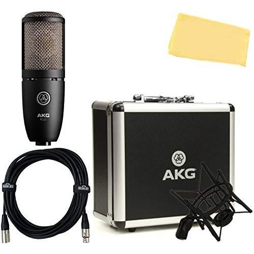 AKG P220 High-Performance Vocal Condenser Microphone Bundle with XLR Cable  並行輸入品