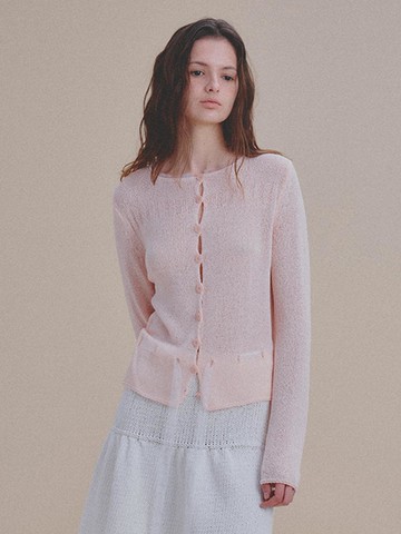 Meriel Knit Cardigan [Light Pink]