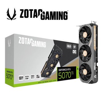 ZOTAC 索泰 RTX 5070 Ti SOLID SFF OC 顯示卡+全漢 VITA-850GMW 白色 金牌/全模 電源供應器