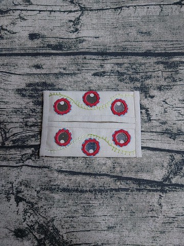 鏡子刺繡面紙袋