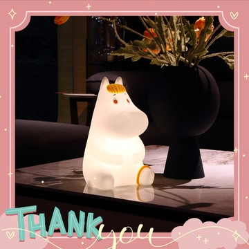 感謝一直有你【VIPO】嚕嚕米聯名授權 科妮造型夜燈(矽膠) - 22公分 感謝有你 有你真好 夜燈 溫暖 居家擺設 可愛療癒 送女友 好友 生日禮