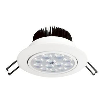 HAPPYBRIGHT 樂亮LED照明 LED蜂巢嵌燈 12燈珠 6500K 9.5cm  白殼  1個