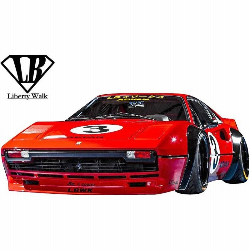 M's】フェラーリ 308GTB (1975y-1985y) Liberty Walk LB-WORKS コンプリートボディキット 3点／／FRP製  リバティーウォーク LB ワイドボディ | LINEショッピング