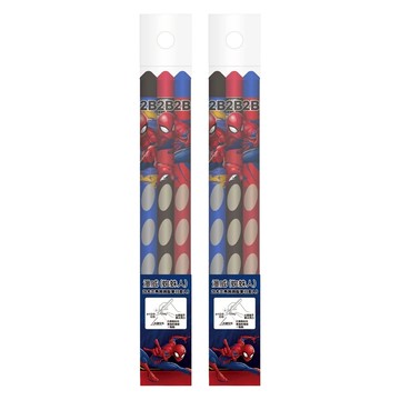 MARVEL 漫威 蜘蛛人 大三角洞洞鉛筆3件組 2B  2包