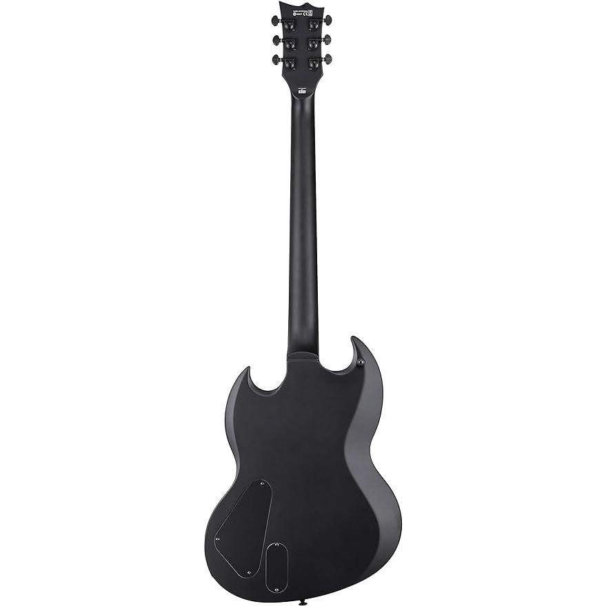 ESP LTD Viper-400 Baritone Electric Guitar, Black Satin