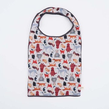 中型側揹背心袋/藝術家聯名/印花樂 x Soupy Tang/寵物派對