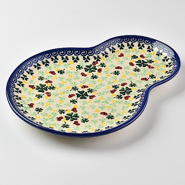 波蘭陶 幸運符號系列 葫蘆造型餐盤 波蘭手工製