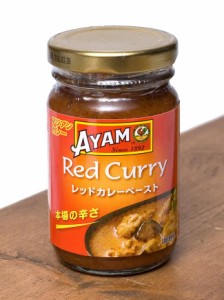 タイ レッドカレー ペースト Thai Red Curry Paste    料理の素 ココナッツ マレーシア AYAM（アヤム） BBQ 食品 エスニック ア