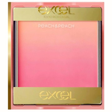 Excel 漸層魅色腮紅 橙粉漸層  #AB01粉漾蜜桃  1個