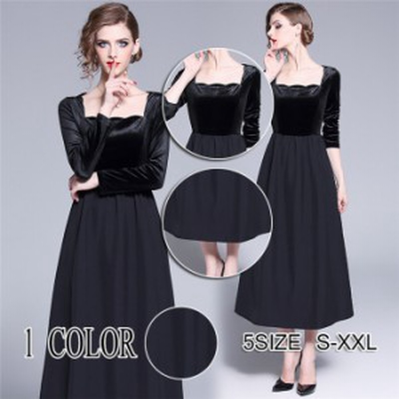 ワンピース レディース アウター ベルベットワンピース ひざ丈ワンピース 長袖 お洒落 大きいサイズ 着痩せ セクシー 送料無料 通販 Lineポイント最大1 0 Get Lineショッピング