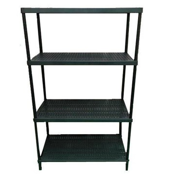 金屬與塑膠的完美組合 台製四層塑力士架90x45x150cm 單層荷重70公斤