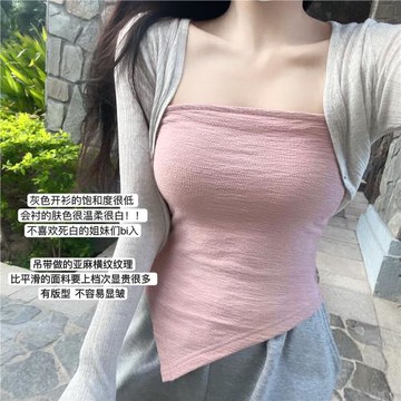 JAMAIS VU 四色都很愛~春夏實用百搭設計感不規則小開衫防曬上衣