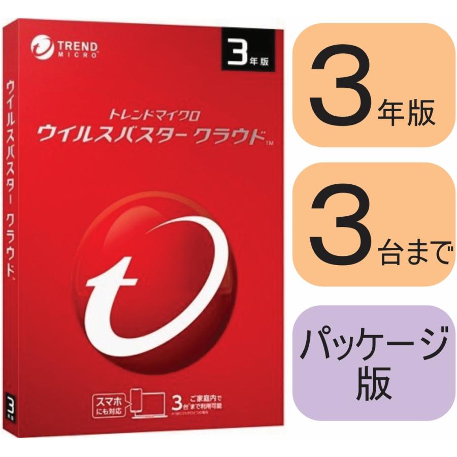 トレンドマイクロ ウイルスバスター クラウド 3年版 怖く