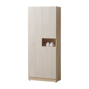 【唯熙傢俱】庫柏橡木雙色2.5尺左鞋櫃