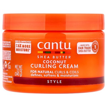 Cantu, 乳木果油椰子卷髮造型乳，12 盎司（340 克）