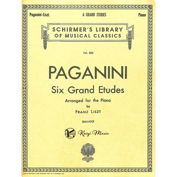 【凱翊︱Schirmer】帕格尼尼 6首練習曲-李斯特改編給鋼琴Paganini arr. for the Piano