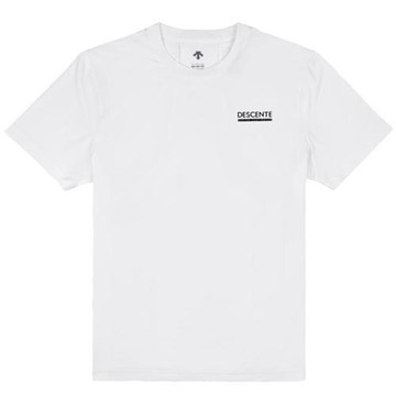 Descente 迪桑特 短袖上衣 男裝 女裝 白【運動世界】SQ223GTS43-WHT0