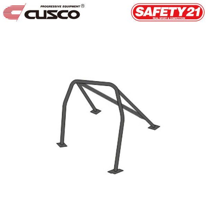 CUSCO クスコ ロールケージ SAFETY21 5点式 定員2名 ヴィヴィオ KK4 1992年03月〜1998年11月 EN07  0.66/0.66SC 4WD 3ドア サンルーフ無 | LINEブランドカタログ