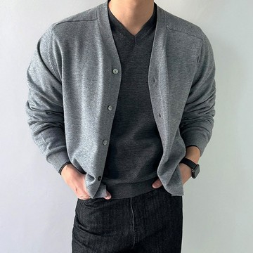 正韓高品質可水洗馬鞍肩V領針織開襟衫 5色 YUPPIE 預購商品 0223