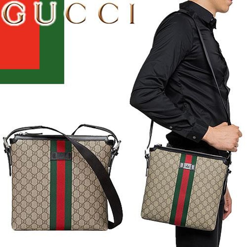 大容量】GUCCI メッセンジャーバッグ GGスプリーム A4可能 斜め掛け