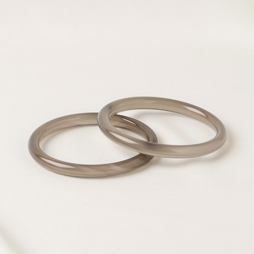 夜色雲朵 | 天然灰瑪瑙叮噹鐲 (附贈品牌緞帶禮盒)