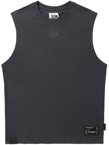 izzue - graphic-print cotton vest - men - Cotton - S - Grey