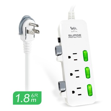 專利理線延長線3孔3切6尺