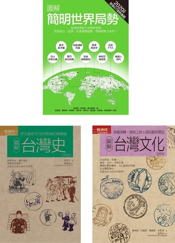 【電子書】世界局勢+台灣歷史文化套書（共三冊）：簡明世界局勢2020年版+台灣史+台灣文化