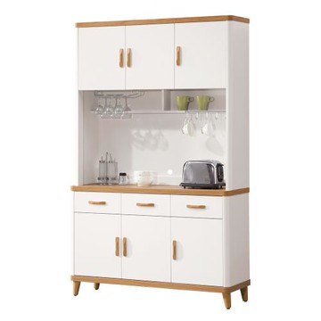 【唯熙傢俱】寶拉雙色4尺餐櫥櫃