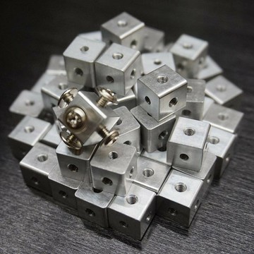 六面螺母固定塊 板材鏈接塊 M3螺紋鏈接塊 10x10x10 10x10x6
