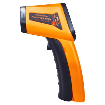 鴻龍 紅外線溫度計 非接觸式測溫 高精度快速測量 適用於廚房、機械維護等多種場景  黃色 + 黑色  1個
