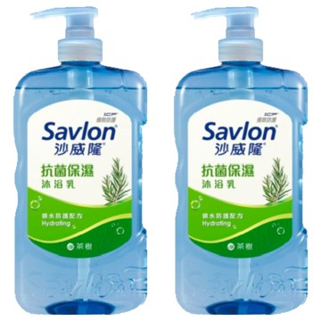 Savlon 沙威隆 抗菌保濕沐浴乳-茶樹香氣  850g  2瓶