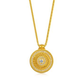 Cultural Blessings 「文化祝福」 錦織萬貫 鑽石黃金項鍊