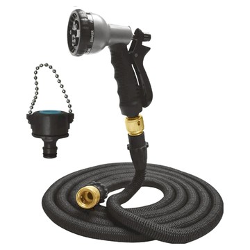 高壓8段一體式彈力伸縮水管 第八代 洗車水槍 伸縮水管 水管 高壓 一體式 彈力【小麥購物】【P120】