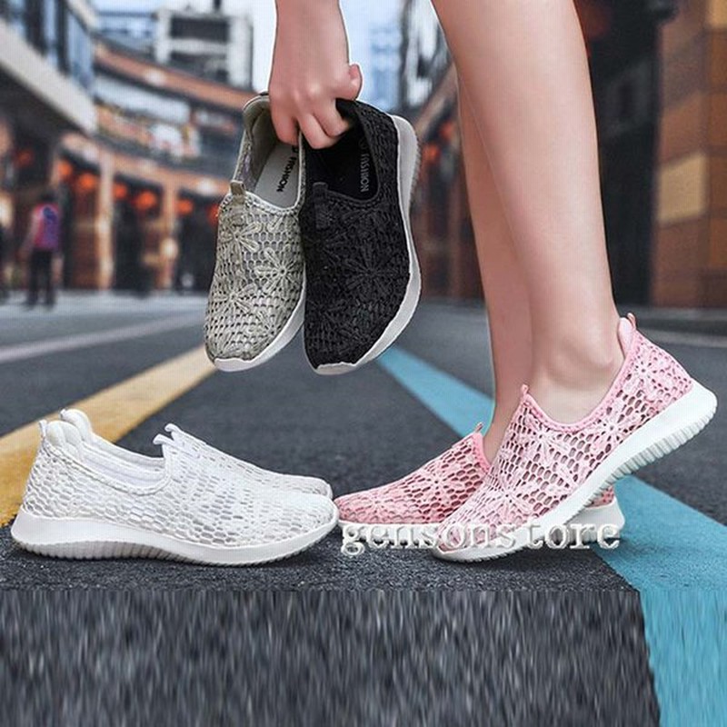 カジュアル スニーカー レディース メッシュ 軽い 通気 スリッポン おしゃれ かわいい 歩きやすい 婦人 靴 疲れない ランニング ウォーキング スポーツ４色 通販 Lineポイント最大0 5 Get Lineショッピング