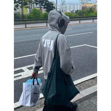 Far Archive 24ss灰色拉鏈衛衣短寬 倒轉刺繡logo運動連帽衫男女