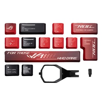 ASUS 華碩 REPUBLIC OF GAMERS ROG DYE-SUB KEYCAP 熱昇華鍵帽組  1組