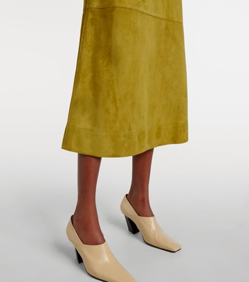 Bottega Veneta Suede midi skirt