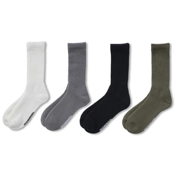Neighborhood Plain Socks 襪子 黑灰軍綠白 251KWNH-UWM02