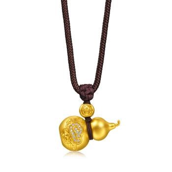 Cultural Blessings 「文化祝福」 祥雲福祿  鑽石黃金項鍊