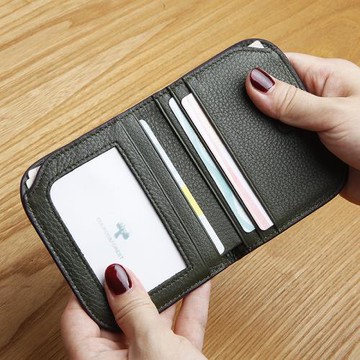 cuckoo&forest新款短款女式真皮小錢包 文藝兩折超薄錢夾零錢c203