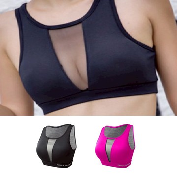 【AREXSPORT】AS-7367 運動內衣 無鋼圈內衣 透膚內衣 性感內衣 包覆 歐美 網紗透膚（可抽胸墊）少女內衣