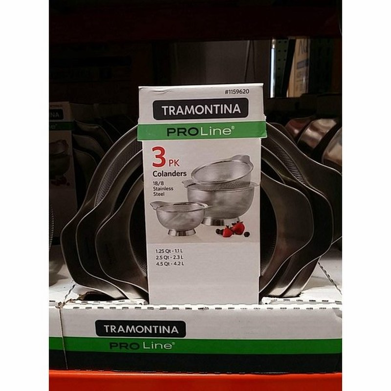 Tramontina トラモンティーナ ざる 水切り 3個セット 1 18l 3l 4 2l 水切りざる キッチン用品 キッチングッズ 海外製品 通販 Lineポイント最大0 5 Get Lineショッピング