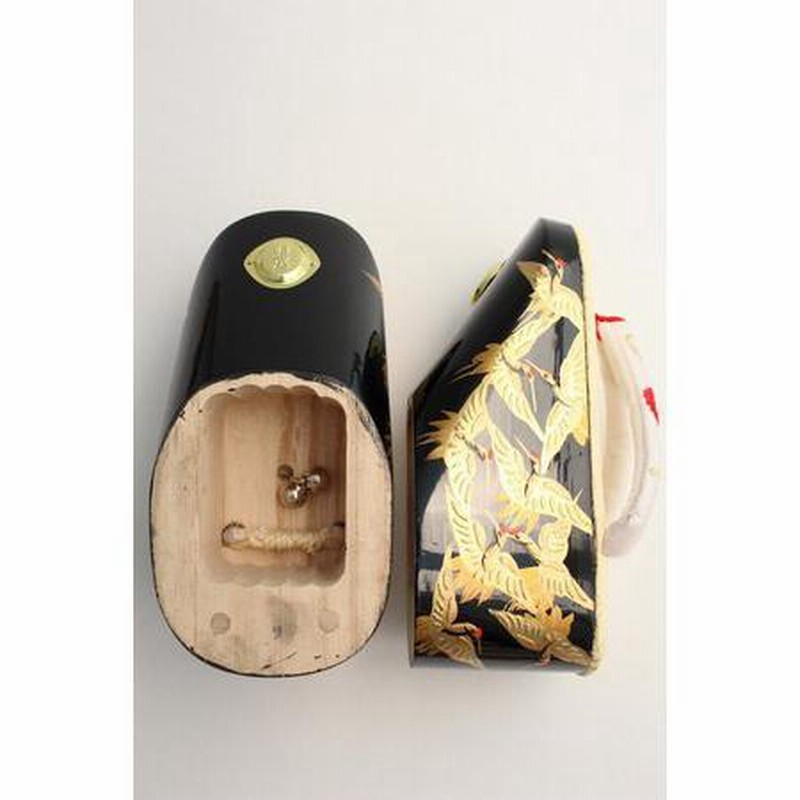 七五三 ぽっくり下駄 七五三 女の子 こっぽり下駄（ぽっくり）黒塗【小・3歳用・16.5