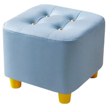北歐輕奢時尚換鞋凳 藏藍色 小巧不佔空間 高回彈海綿舒適坐感  1個