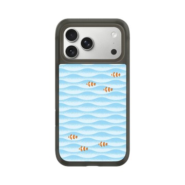 iPhone 17 Pro Max AirX 本質黑 - Ocean Collection: Let's Sea 海洋系列：一路向海 - 海波交響（小丑魚）